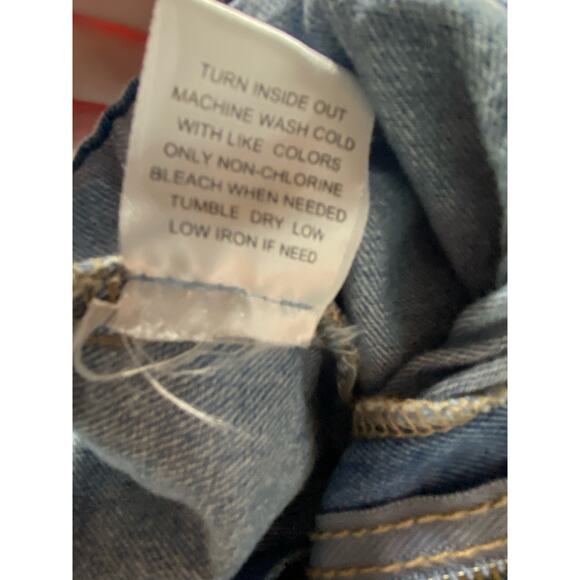 Giani Bernini Women's Size Large Paperbag Waist Chambray Denim Crop Pants Blue - Picture 7 of 7